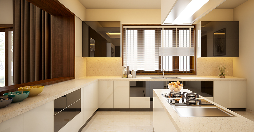 Modular Kitchen Interior Designs Kerala Style Photo