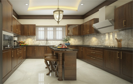 Modular kitchen interior designs Kerala style photo 